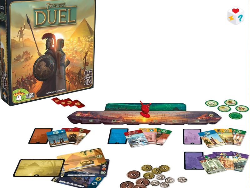 7 Wonders Duel: صراع الجبابرة – الدليل الشامل لأعظم تجربة استراتيجية ثنائية في تاريخ ألعاب الطاولة