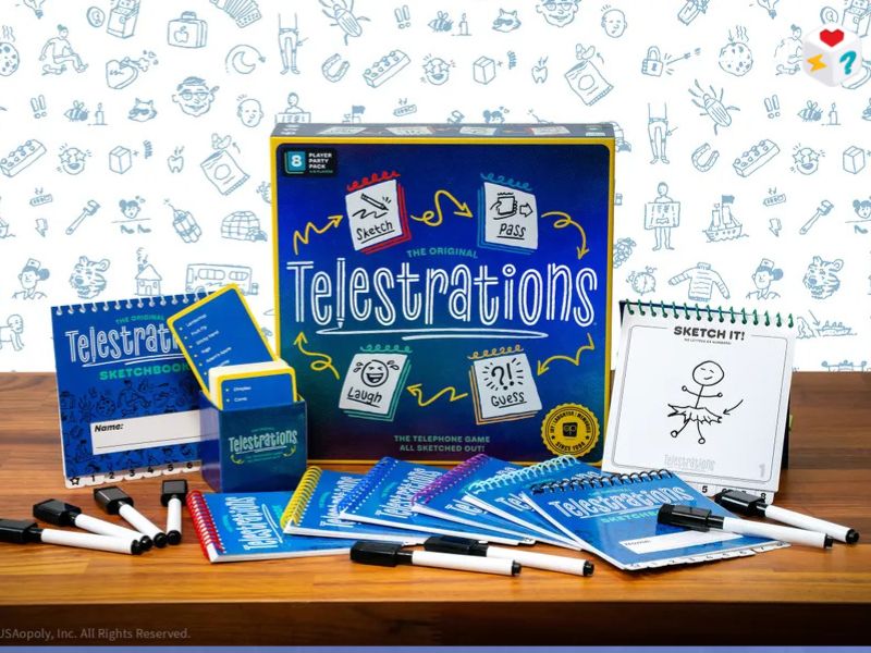 لعبة Telestrations عندما يلتقي الفن السيء بالضحك الهستيري