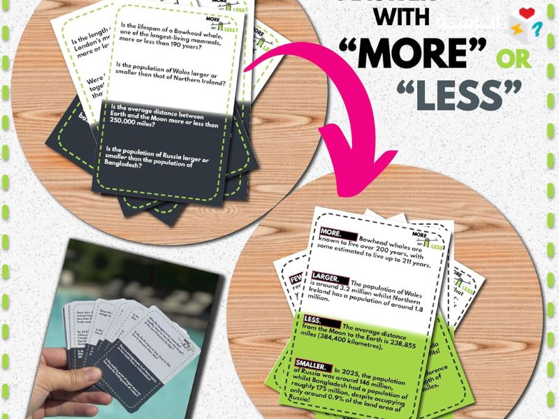 مراجعة لعبة More or Less – لعبة بطاقات ذكية تختبر حدسك بالأرقام