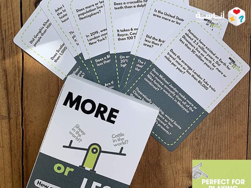 مراجعة لعبة More or Less – لعبة بطاقات ذكية تختبر حدسك بالأرقام