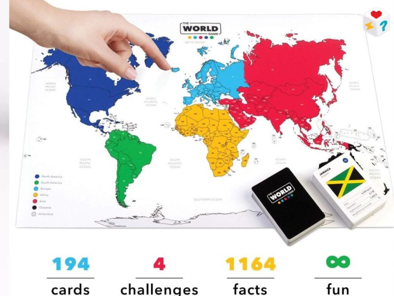 مراجعة لعبة The World Gameدليلك الكامل لغزو العالم معرفياً من فوق طاولتك