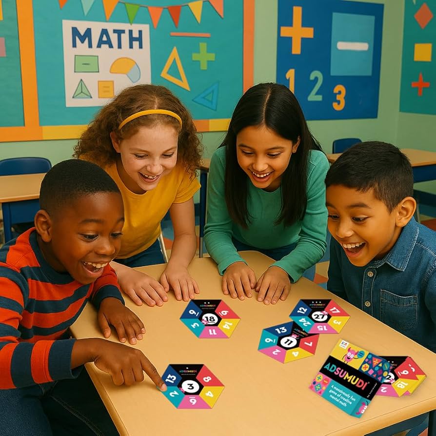 مراجعة Adsumudi Math Game  -  لعبة بطاقات تعليمية ممتعة تدمج التفكير الرياضي مع التنافس
