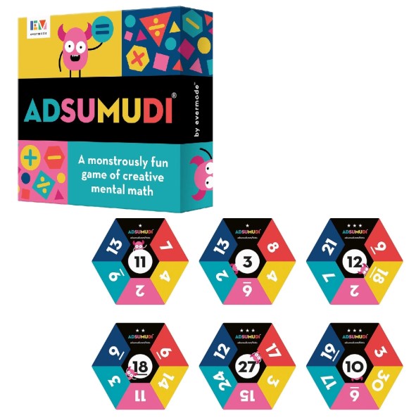 مراجعة Adsumudi Math Game  -  لعبة بطاقات تعليمية ممتعة تدمج التفكير الرياضي مع التنافس