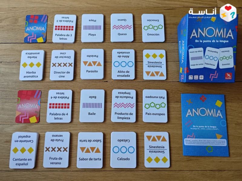 لعبة Anomia: صراع الكلمات المفقودة واختبار لسرعة البديهة تحت ضغط الانفجار الذهني